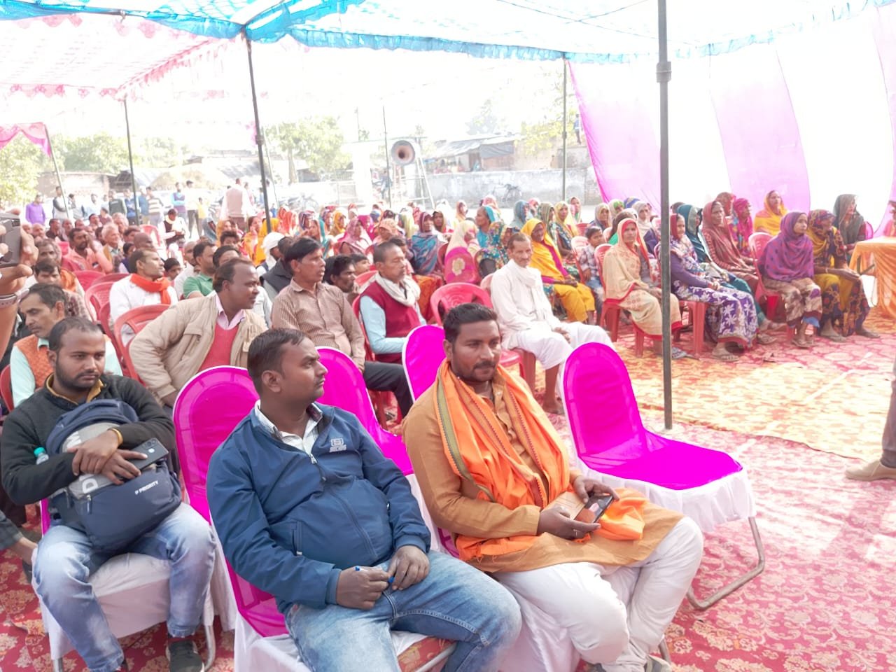 Sitapur: सीतापुर बिसवां में विकसित भारत संकल्प यात्रा के तहत किसान सभा का आयोजन