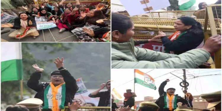 UP Congress Protest : कांग्रेस महिला मोर्चा ने यूपी में महिलाओं पर बढ़ रहे अत्याचार के विरोध में किया प्रदर्शन