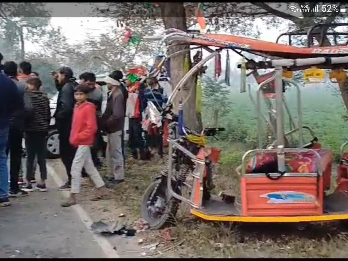 Barabanki News: भीषण सड़क हादसा! कार-ई रिक्शा में जोरदार टक्कर…8 लोग गंभीर घायल
