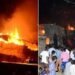 Lucknow News : लखनऊ में प्लाई फैक्ट्री में लगी भीषण आग, एक की मौत, दमकलकर्मी झुलसे