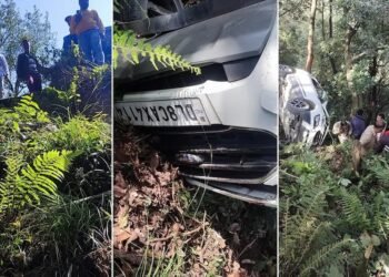 Uttarakhand Accident : उत्तराखंड में बड़ा हादसा ,मसूरी-देहरादून मार्ग के पास गहरी खाई में गिरी कार, छह लोगों की दर्दनाक मौत