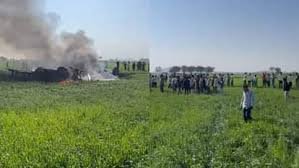 Fighter Plane Crash: एयरफोर्स का फाइटर प्लेन क्रैश, खेत में गिरते ही लगी आग, शिवपुरी में बहरेटा के पास हादसा 2 image 40